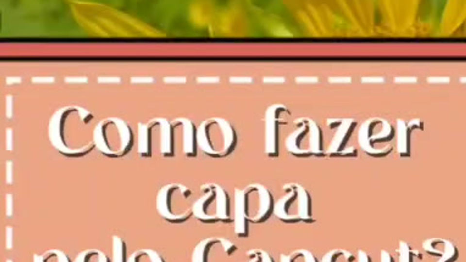 Como fazer capa de vídeo
